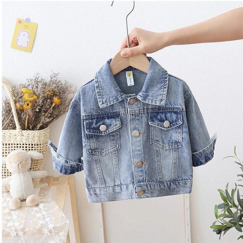 Giacca di Jeans Paperina per Bambine - Moda Primaverile e Autunnale (2-7 Anni)