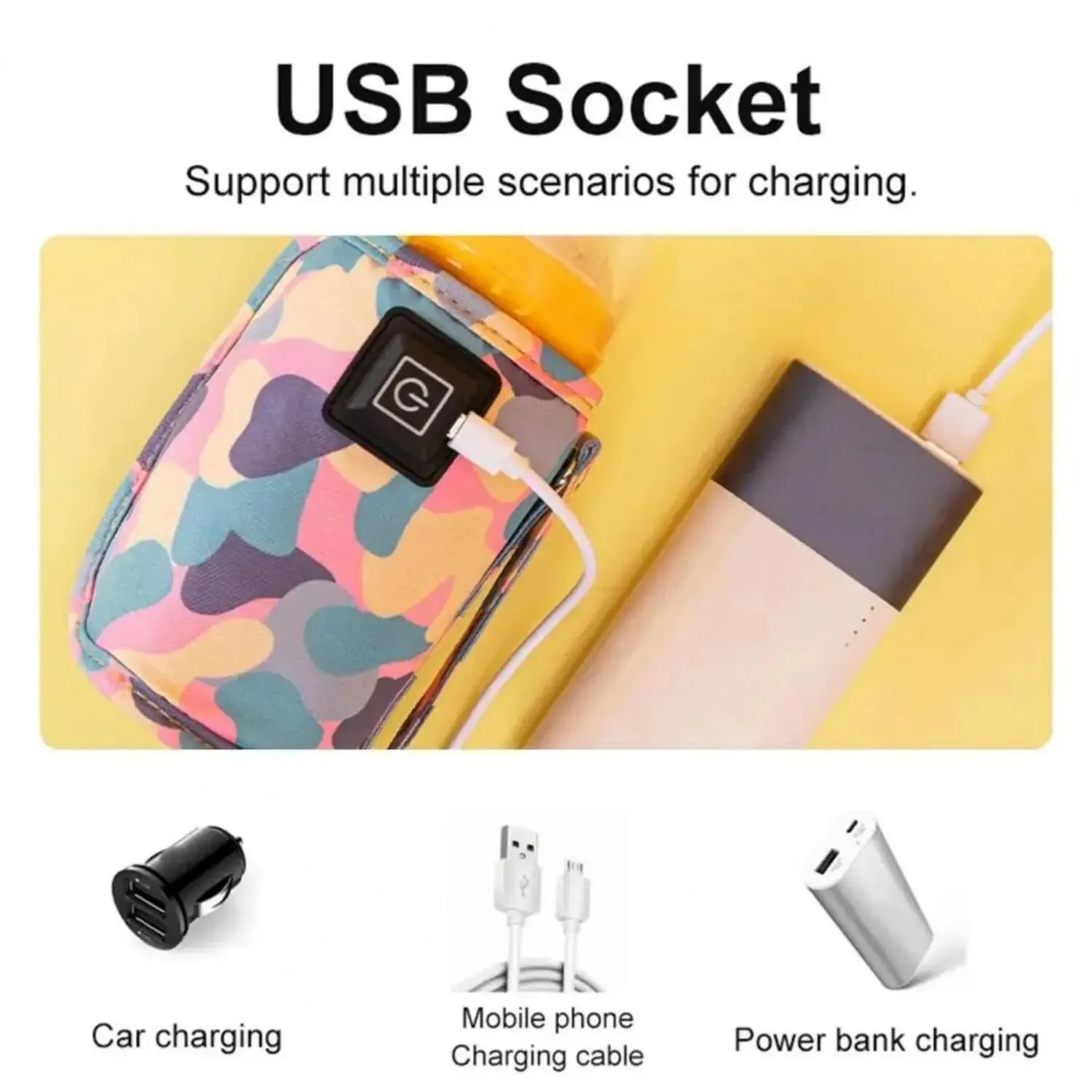 USB Scaldabiberon Portatile - aggancio per passeggino